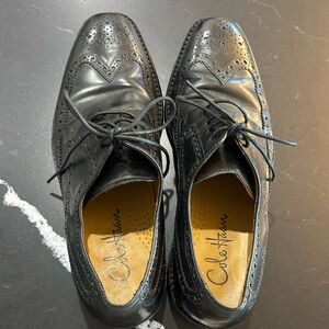 Cole Haan black wing tips 8